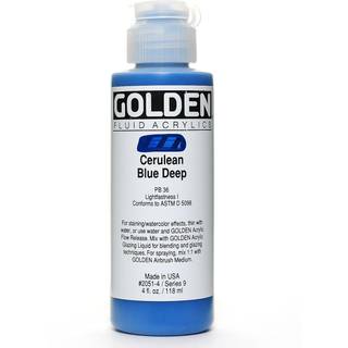 4 oz v?ske akrylfarve maling farve: cerulean bl? dyb