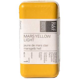 R & F -kunstner Encaustic Paint Mars Yellow Light 40 ml