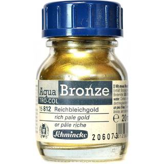 Schmincke Aqua Bronze, vandopløseligt metallicpulver 20 ml, Rich Pale Gold 15 812