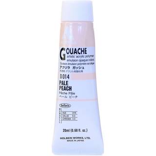 Holbein Acryla Gouache Artists Acryl Polymer Emulsion 20ml Pale Peach (D014)