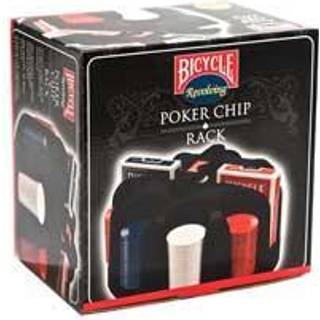 Bicycle Revolving Poker Chip Rack With Handle, 200 x Chips, 2 Decks