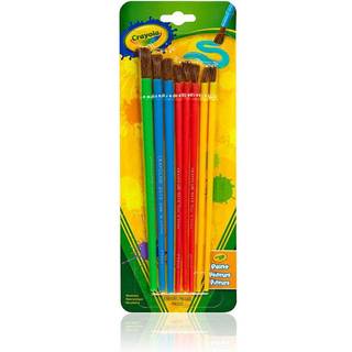 Crayola PAINE Børste sæt - Assorterede farver (8 stykker) Maleri Forsyninger til børn Fantastisk til børn i klasseværelser og kunstprojekter i al