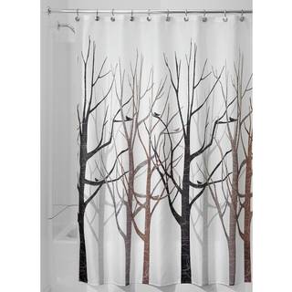 Idesign Fabric Forest Broesforh?ng til Master Guest Kids 'College Dorm Badev?relse 72 """" X 72 """" Sort og gr?