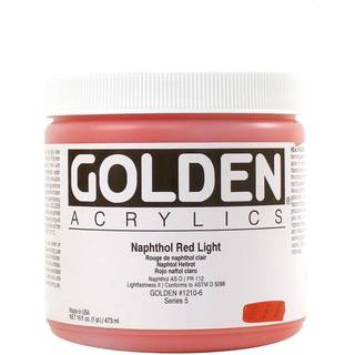 Golden Heavy Body Acrylfarbe - Fluoreszierend Rot