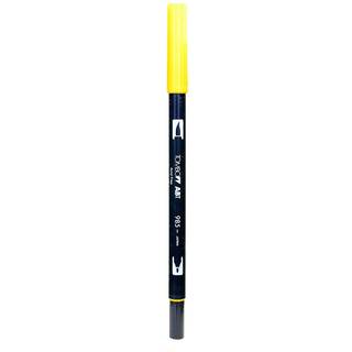 Tombow 56616 Dual Brush Pen Art Marker 985 - Chrome Yellow 1 -Pack. Blendbar b?rste og fin spidsmark?r
