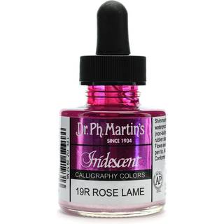 Dr. Ph. Martins iriserende kalligrafi -farve (19R) bl?kflaske Rose Lame
