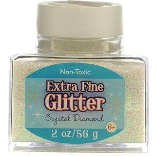 Sulyn Extra Fine Crystal Diamond Glitter Stacker Jar 2 Ounces Ikke-giftig stable og genanvendelige krukke Flere slot?bninger til let dispensering