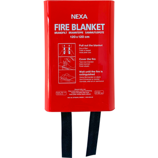 nexa FB-120 VHD Brandfilt Silikon Vit 120x120 Box