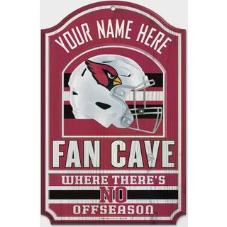 Wincraft NFL Arizona Cardinals 05272010 Wood Sign 11 """" X 17 """" Sort
