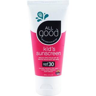 Alle gode baby- og børn solcreme lotion til ansigt og krop - UVA/UVB bred spektrum SPF 30 zinkoxid koralrev venligt vandbestandigt - zink shea sm