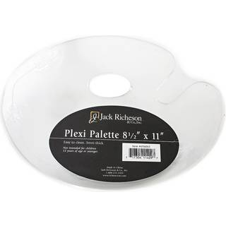 Jack Richeson 696065 Oval Plexi Palette 8.5 """" X 11 """" Clear