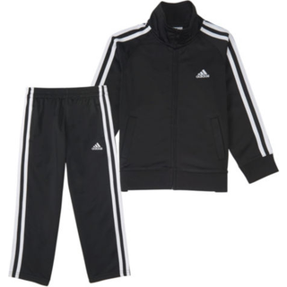 adidas baby drenge li'l tricot jakke & t?jbukser s?t sort 12 m?neder os