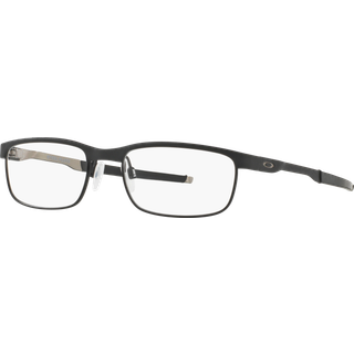 Oakley Mand OX3222 STEEL PLATE 322201 Optiske stel Metal Sort Transparent Firkantet Normal