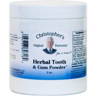 Christopher's Original Formulas Urtebaseret Tand- og Tandkødspulver - 56,7 g, Styrker tandkødet og gør tænderne naturligt hvidere