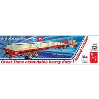AMT AMT1111 1:25 DANE Udvidelig HD Flat Bed Trailer Multi
