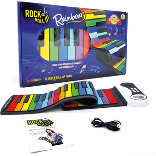 Mukikim Rock and Roll It - Rainbow Piano Keyboard til børn Rainbow