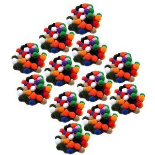Charles Leonard Pom-Poms 1 """" Assorterede farver 50 pr. Pakke 12 pakker