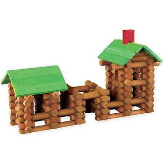 Tumble Tree Timbers Wood Building Set - 450 stykker. Byg loghytter. Uddannelsesstamme leget?j