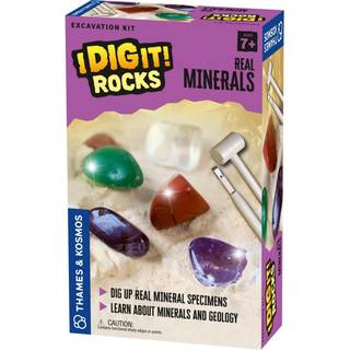 Thames & Kosmos jeg graver det! Rocks - Real Minerals Excavation Kit | Videnskabss?t | Grav op rigtige mineralpr?ver | L?r om Mineralogy & Geolog