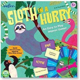 Eeboo: Sloth i et skyndt actionbr?tspil Et let at spille improv-spiluddannelsesspil, der dyrker samtale socialisering og f?rdighedsopbygning i al