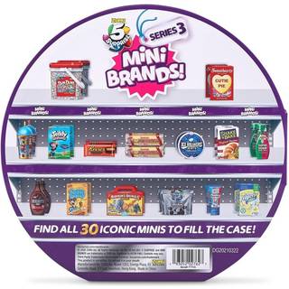 5 Surprise Mini Brands Series 3 Collector's Case - Store & Display 30 Minis med 5 eksklusive minis af Zuru Multi