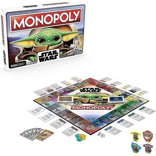 Monopol: Star Wars The Child Edition Board Game for Families and Kids Ases 8 og Up med barnet, der fans kalder Baby Yoda