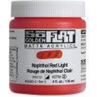 Soflat Matte akryl af Golden Naphthol Red Light 4 fl. oz. Krukke professionel akrylmaling semi-opaque