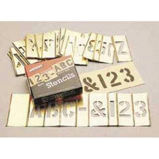 CH Hanson 10071 2 """" Brass Letters & Numbers indstillede 45 pc