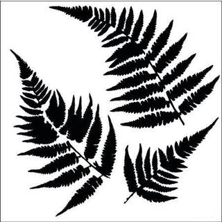Stencil Ferns 12x12