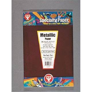 Hygloss produkter metallisk papir - 10 ark 10 """" x 13 """" 2 hver af 5 forskellige farver