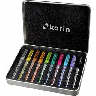 Deco Brush Metallic Marker Set 10 Farben Metall-Box