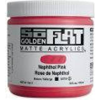 Golden Soflat Acrylics Naphthol Pink (16 fl. Oz./ 473 Ml Jar)