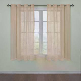 Gardinfresh lugt neutraliserende ren voile grommet vinduesgardin til sovev?relse eller stue (1 panel) 59 i x 84 i hvidt