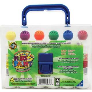 Crafty Dab Kids Paint - 6 Pack Carry Case