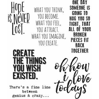 Stampere Anonym Tim Holtz Cling Stamps 7 """" X8.5 """" Ponderings