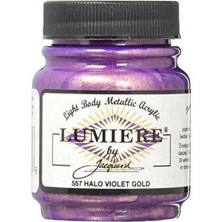Jacquard Lumiere Metallic and Pearlescent Paint 2.25 Oz 557 Halo Violet Gold