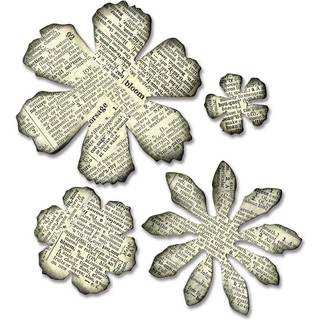 Bigz Die Tattered Florals Stanzschablone