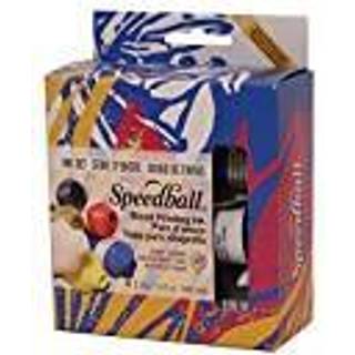 Speedball Vandopl?selig blokprintbl?kstarter s?t 6 fed farver med satin finish 1,25 ounce r?r