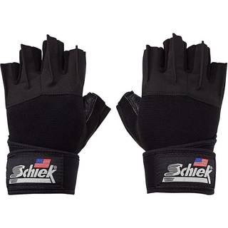 Schiek Sport 540 Platinum L?fthandsker - V?gtl?ftningshandsker til kvinder og m?nd - H?ndledsindpakning Non Sliphandsker