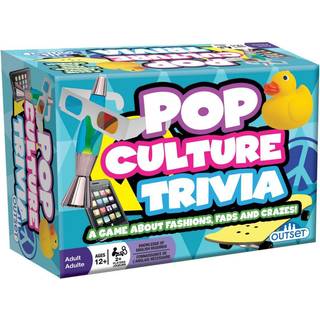 Outset Media Pop Culture Trivia Game - Party Game - Family Game - Travel Game - Sjov og let at spille - 1200 Trivia -spørgsmål - For 2 eller fler