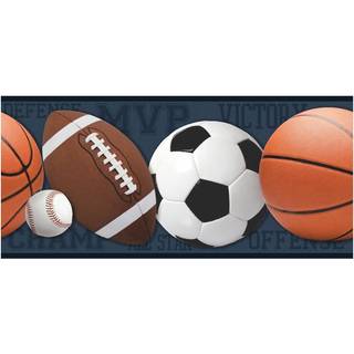 Sportsbolde Border Wallsticker 22,86 x 457.2 cm