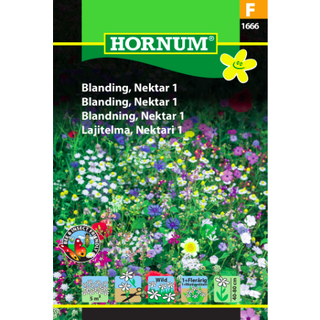 Blomsterblanding med vilde blomster &quot;Nektar 1&quot; - Blomsterfrø til 100m2