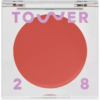 Tower 28 Beauty Beachlease Cream Blush For Cheeks and Lips - Multi -Purpose Lip and Cheek Tint in Orange Blush - For Sensitive Skin - Color Golde