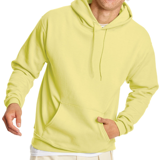 Hanes herre Pullover Ecosmart Hooded Sweatshirt gul stor