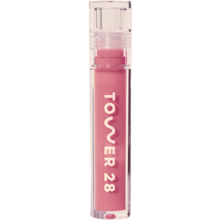 Tower 28 Shineon Milkylip Jelly Pistache Non-Sticky Lip Gloss Milky Nude Pink Vegan Lip Gloss Fugtgivende abrikos og hindb?rfr?olie Grusomhed GRA