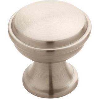 Amerock | Kabinetsknap | Satin nikkel | 1-3/16 tommer (30 mm) diameter | Westerly | 1 pakke | Skuffeknap | Skabshardware