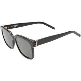 SAINT LAURENT Kvinde SL M40 003 Solbriller Acetat Sort Grå Firkantet Normal