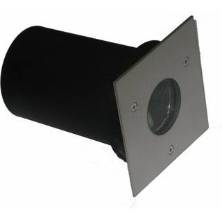 Nedgravningsspot GU10 firk. 115x115 bs stål IP67