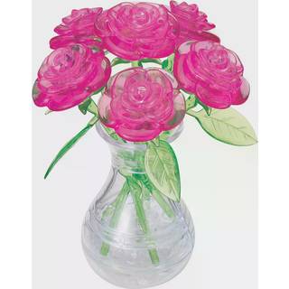 Bepuzzled | Roser i Vase Original 3D Crystal Puzzle i alderen 12 ?r og op pink