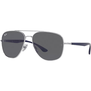 Ray - Ban Unisex RB3683 003/B1 Solbriller Metal Sølv Grå Firkantet Normal